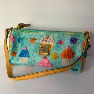 Dooney & Bourke Blue Cupcake Purse Barrel Bag NWOT